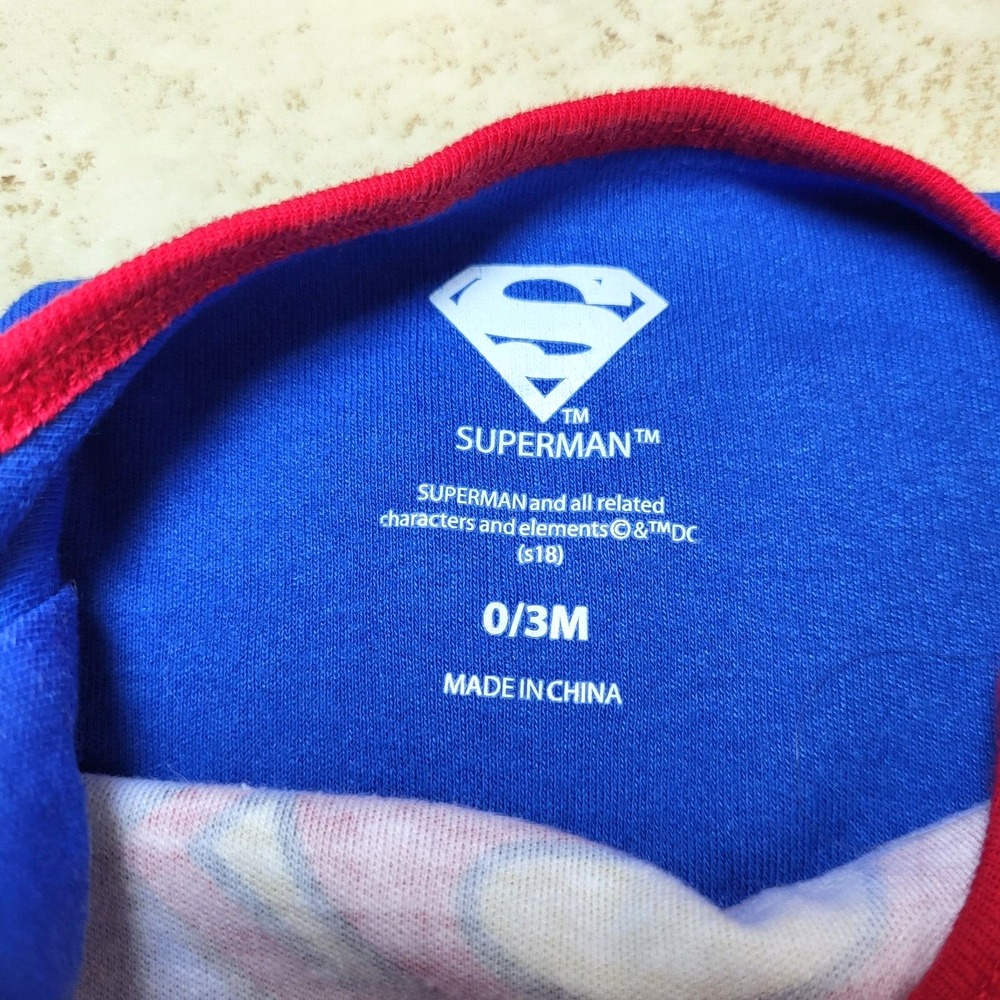 DC Heroes Bodysuits Superman Batman Muscles‎ Halloween Snap Crotch 0-3 months - Picture 5 of 8